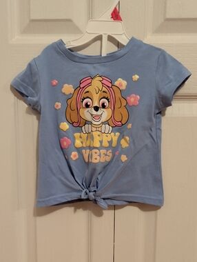 5/20$ 🐶 Paw Patrol Light Blue 'Happy Vibes' Kids Tee with Character Graphic
